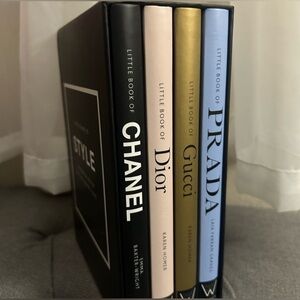 NWOT WELBECA Chanel, Dior, Gucci, Prada Coffee Table/Decorative Book Set